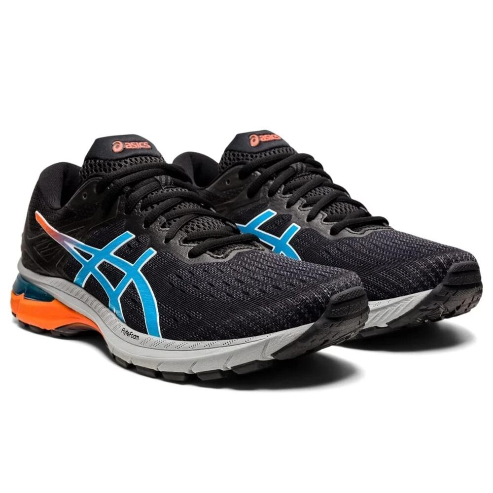ASICS GT-2000 9 Men's Trail Running Shoes, Black/Digital Aqua, US 13 M